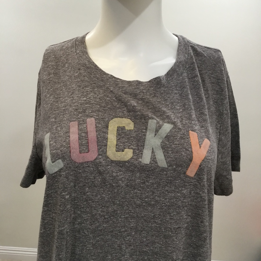 Lucky Brand T-Shirt - Size Large - Grey